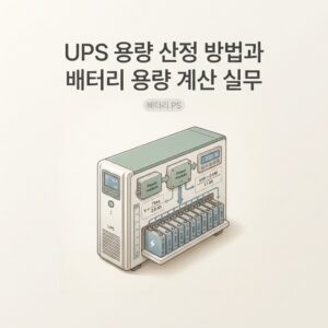 ai thumbnail minimal UPS 용량 산정 방법과 배터리 용량 계산 실무 1788709449
