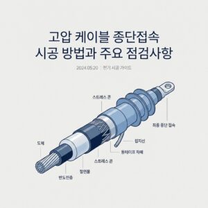 ai thumbnail minimal 고압 케이블 종단접속 시공 방법과 주요 점검사항 1788687299