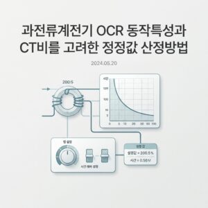 ai thumbnail minimal 과전류계전기 OCR 동작특성과 CT비를 고려한 정정값 산정방법 1789920098
