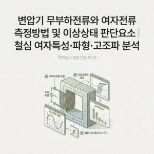 ai thumbnail minimal 변압기 무부하전류와 여자전류 측정방법 및 이상상태 판단요소｜철심 여자특성·파형·고조파 분석 1789828909