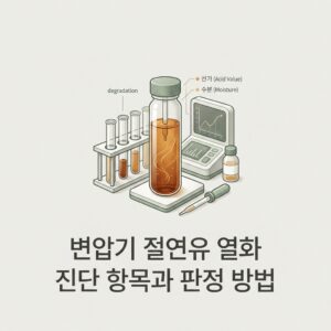 ai thumbnail minimal 변압기 절연유 열화 진단 항목과 판정 방법 1788708790
