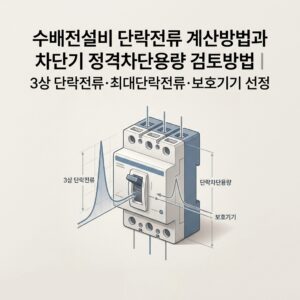 ai thumbnail minimal 수배전설비 단락전류 계산방법과 차단기 정격차단용량 검토방법｜3상 단락전류·최대단락전류·보호기기 선정 1789830586