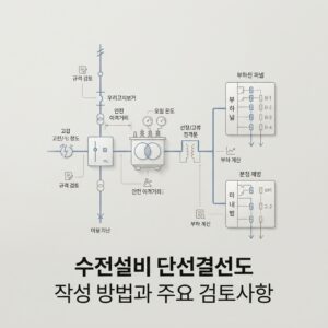 ai thumbnail minimal 수전설비 단선결선도 작성 방법과 주요 검토사항 1788461413