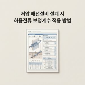 ai thumbnail minimal 저압 배선설비 설계 시 허용전류 보정계수 적용 방법 1788457152