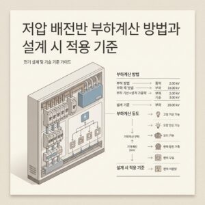 ai thumbnail minimal 저압 배전반 부하계산 방법과 설계 시 적용 기준 1788702418