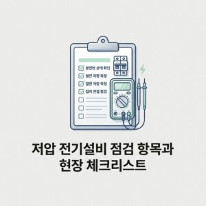 ai thumbnail minimal 저압 전기설비 점검 항목과 현장 체크리스트 1788708960