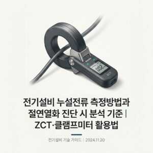 ai thumbnail minimal 전기설비 누설전류 측정방법과 절연열화 진단 시 분석 기준｜ZCT·클램프미터 활용법 1789739011