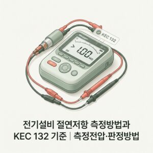 ai thumbnail minimal 전기설비 절연저항 측정방법과 KEC 132 기준｜측정전압·판정방법 1789572598