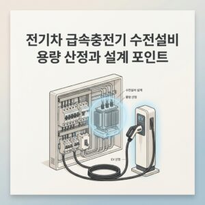 ai thumbnail minimal 전기차 급속충전기 수전설비 용량 산정과 설계 포인트 1788709335
