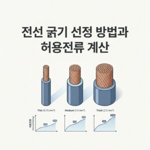ai thumbnail minimal 전선 굵기 선정 방법과 허용전류 계산 1788454030
