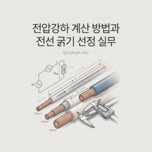 ai thumbnail minimal 전압강하 계산 방법과 전선 굵기 선정 실무 1788456415