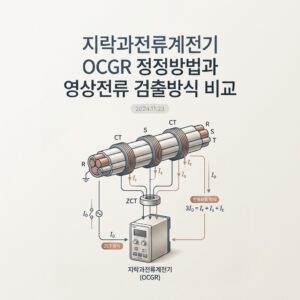 ai thumbnail minimal 지락과전류계전기 OCGR 정정방법과 영상전류 검출방식 비교 1789971862