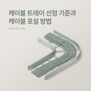 ai thumbnail minimal 케이블 트레이 선정 기준과 케이블 포설 방법 1788457492