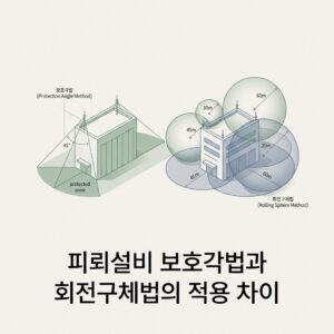 ai thumbnail minimal 피뢰설비 보호각법과 회전구체법의 적용 차이 1788461170